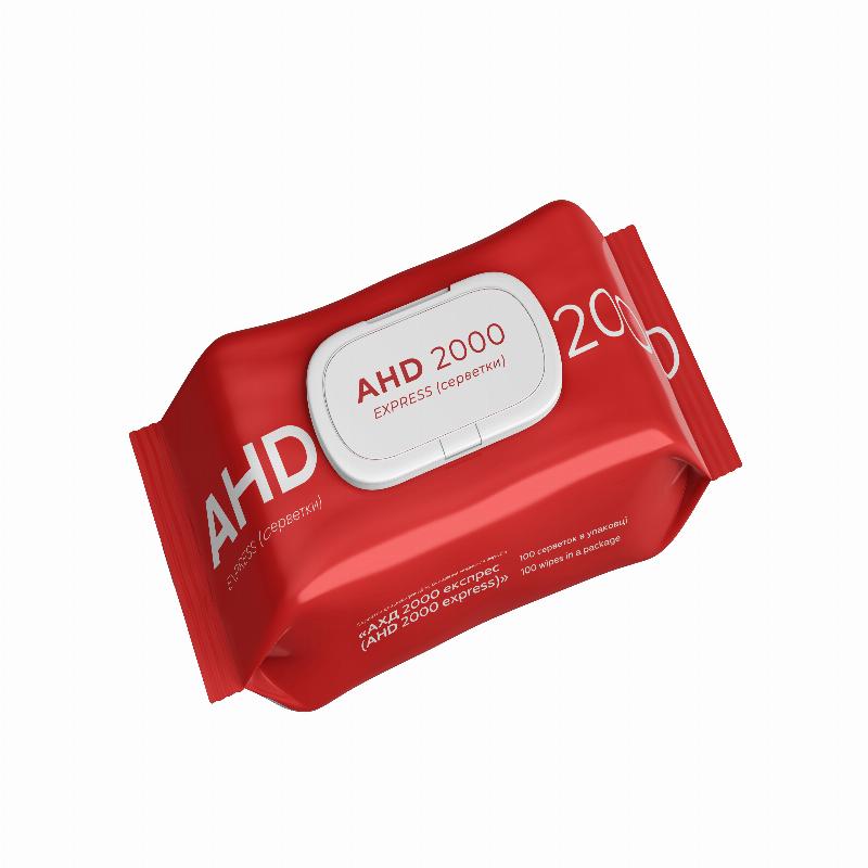 Серветки для дезінфекції та очищення медичних виробів «АХД 2000 експрес (AHD 2000 express)», №100